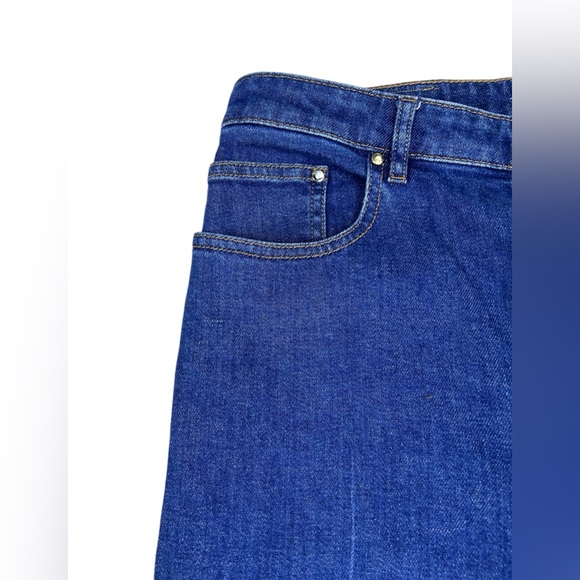 Sonia Rykiel Womens Bootcut Jeans Sz 40 / 31x32 High Rise Button Closure Luxury - Picture 7 of 16